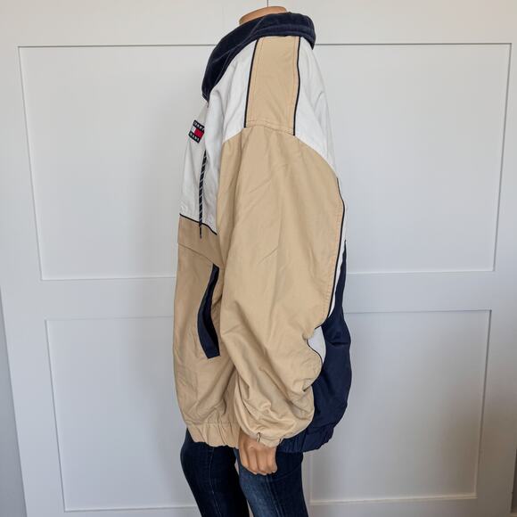 2022 Tommy Hilfiger Oversized Color Block Trench Style Jacket-Men's Size Large - Picture 5 of 13